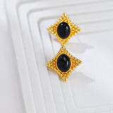 Black Regal Earrings