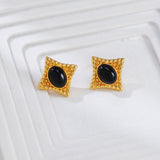 Black Regal Earrings