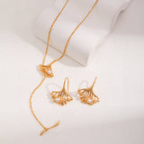 Pearl Ginkgo Necklace