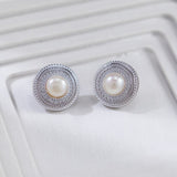 Pearl Halo Earrings